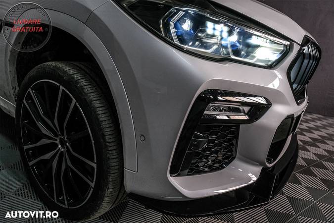Prelungire Bara Fata BMW X6 G06 X6M (2019-up) Negru Lucios- livrare gratuita - 12