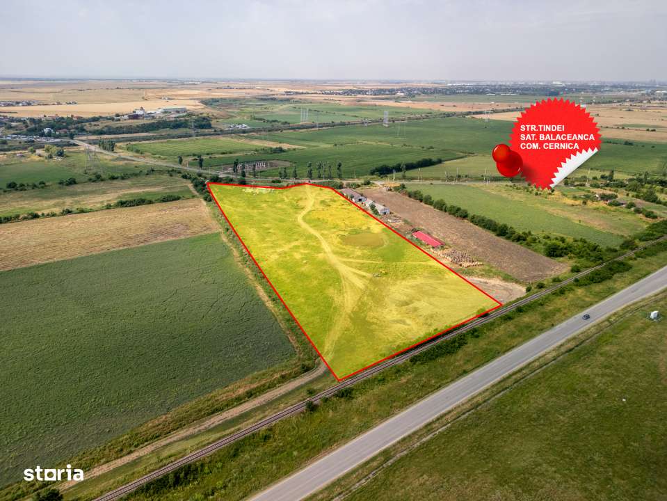 Teren Cernica,pentru Dezvoltare Rezidentiala sau Industriala - Imagine principală: 3/19