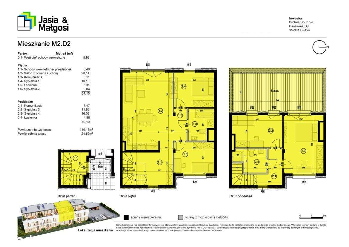 Nowoczesne Mieszkanie Jasia i Małgosi | M2.D2 - Pełny obrazek: 2/10
