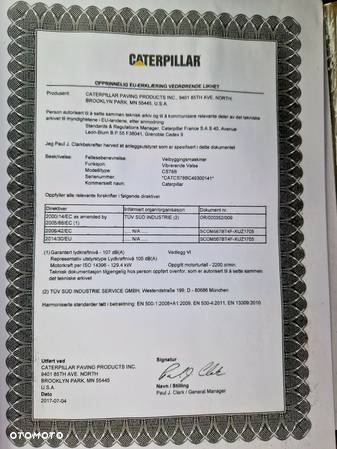 Caterpillar CS78B WALEC GUMA-STAL - 11