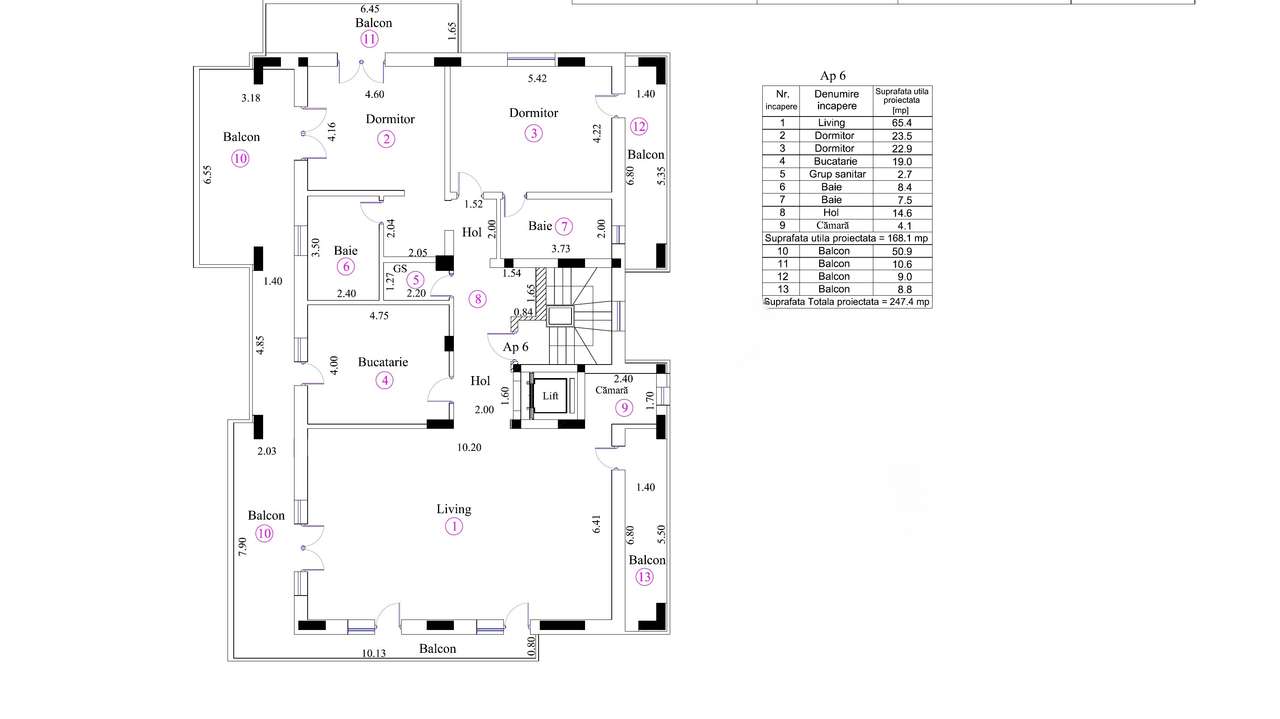 Penthouse de lux 246 mp | 4 cam | Crangasi | vedere lacul Morii-19