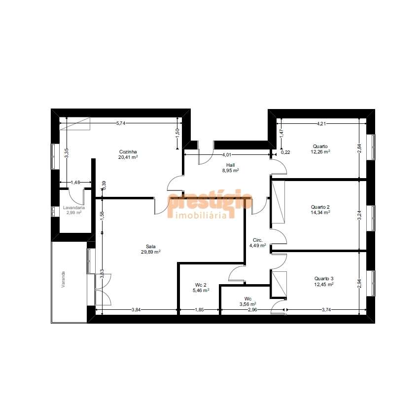 Apartamento T3 Venda em Nogueira, Fraião e Lamaçães,Braga-44