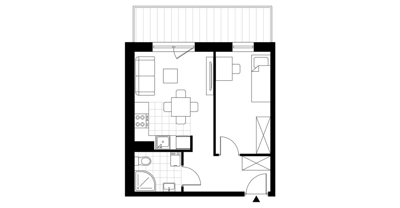 Zakątek Łokietka | mieszkanie 2-pok. | A3 - Pełny obrazek: 4/7