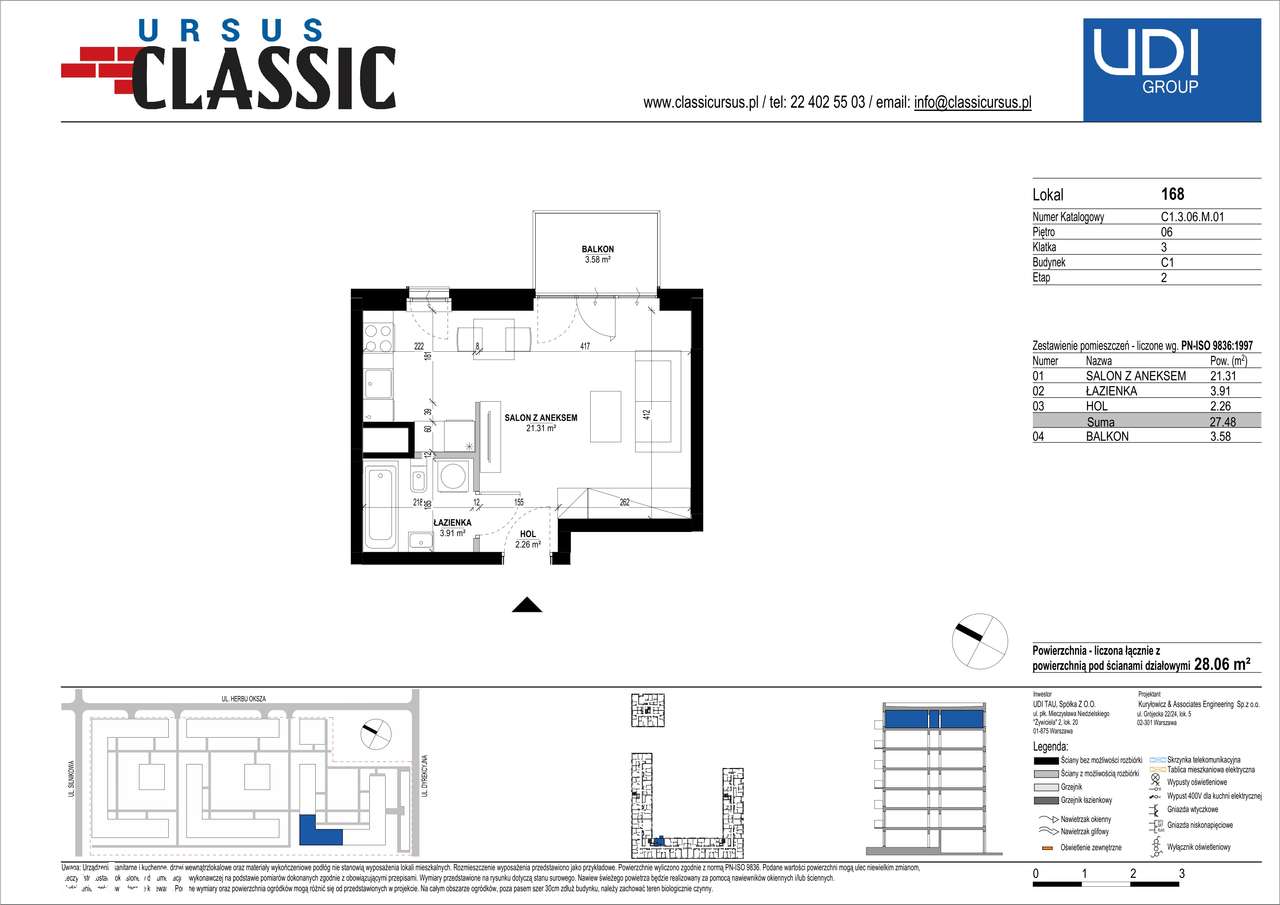 Ursus Classic | mieszkanie 1-pok. |C1_168 - Pełny obrazek: 2/9