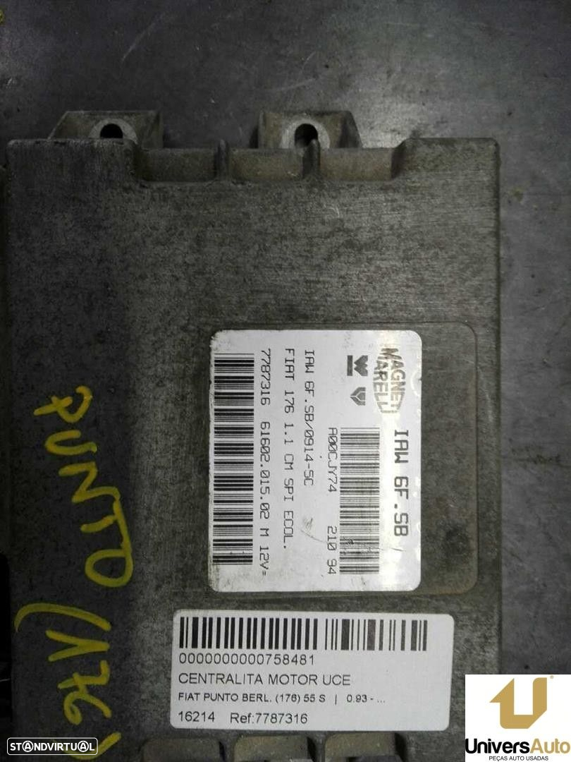 CENTRALINA MOTOR UCE FIAT PUNTO 1994 -7787316 - 3