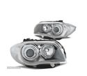 FARÓIS ANGEL EYES PARA BMW 1 E81 E87 04-11 CROMADO CCFL - 1