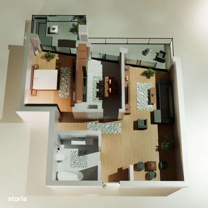 Tomis Nord - Vanzare apartament decomandat cu 2 camere,  bloc nou. - Imagine principală: 3/20