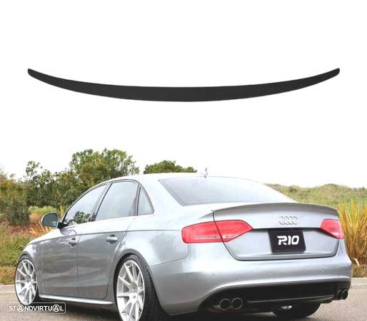 AILERON LIP SPOILER TRASEIRO PARA AUDI A4 B8 LOOK RS4 - 1