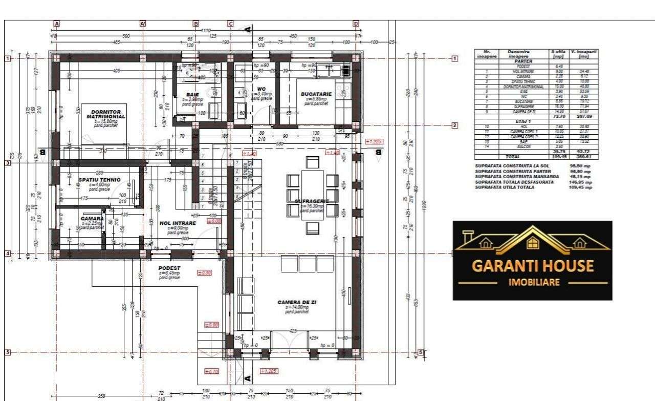 Grosi, casa noua de tip P+M, 530 m² teren, 139 000€ negociabil - Imagine principală: 5/6