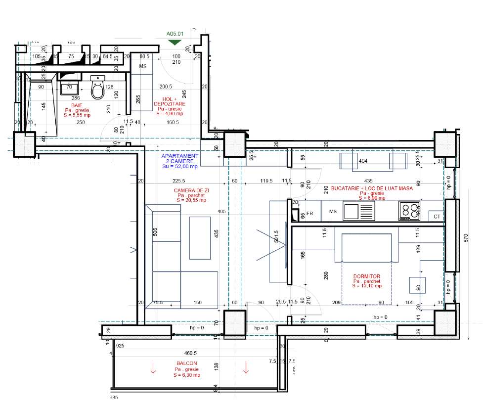 Apartament 2 Camere– Stil Scandinav | Freya Home Bucium-2