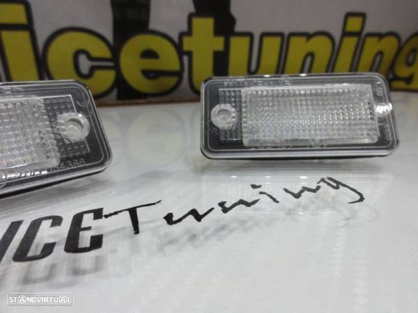 Suporte De Lampada De Matricula Com Led Branco Para Audi A3 8P, A4 B6, B7, A6 4F, A8, Q7, A5 - 9