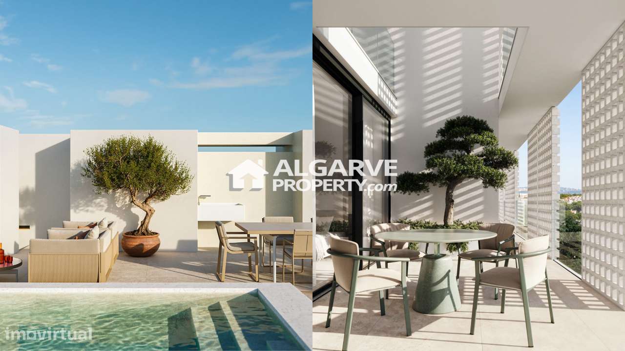 Duplex T3 De Luxo Com Piscina No Terraco No Centro De Vilamoura Bota