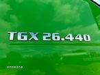 MAN TGX 26.440 6x2 XXL/oś skrętna/euro6/firanka 18ep/doppelstock/automat/ - 8