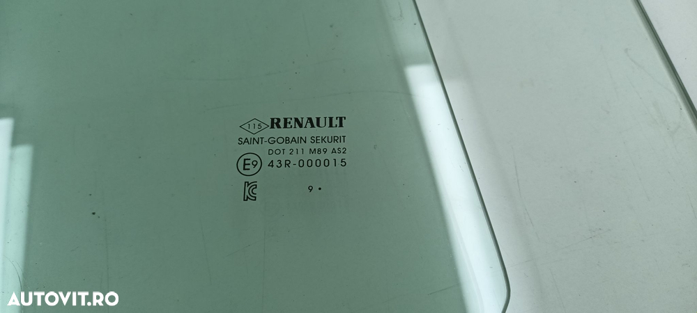 Geam usa dreapta spate Renault CAPTUR 0.9 TCE 2019-2023 - 3