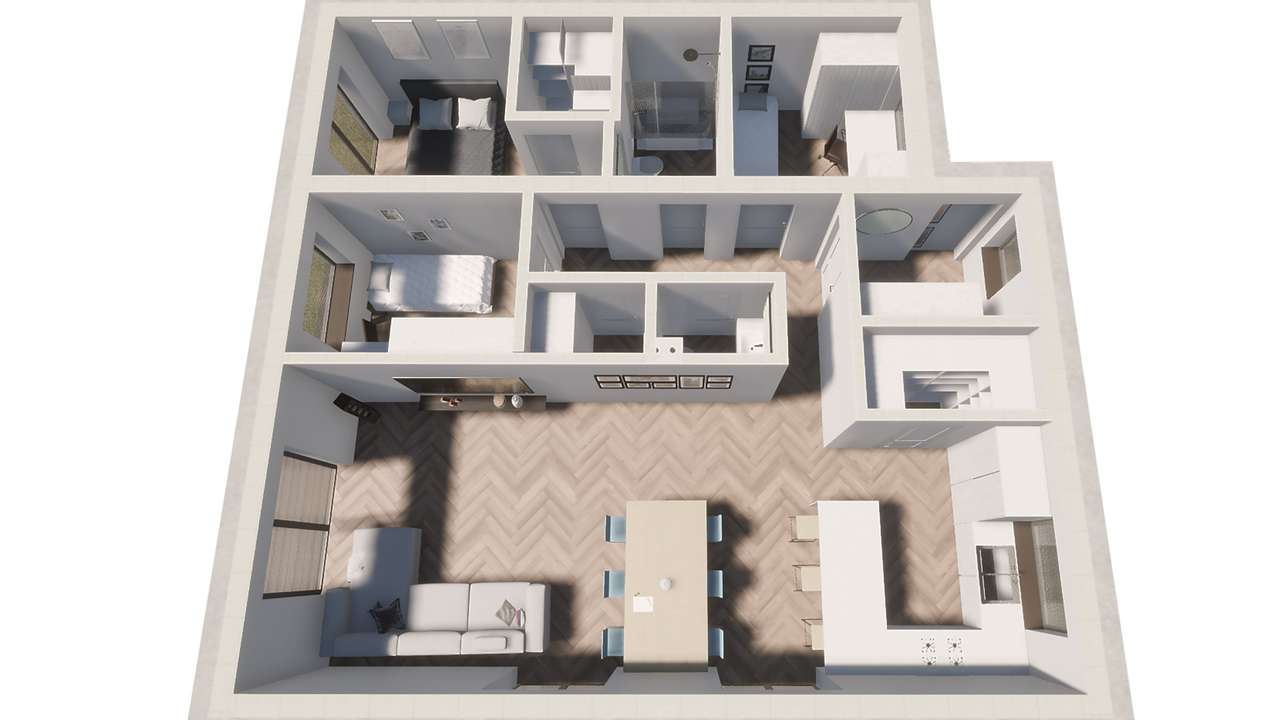 REZERWACJA- Nowoczesny parterowy dom 86 m² z działką 442 m² | - Pełny obrazek: 2/10