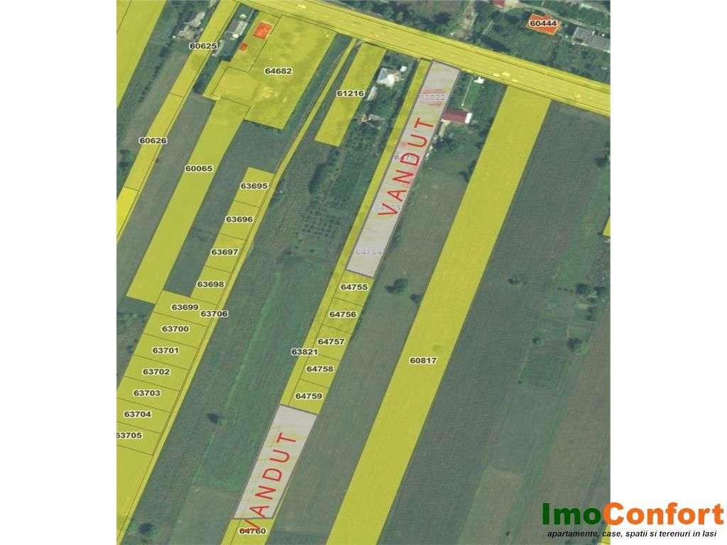 Loturi de teren intravilan in Podul Iloaiei cu acces din E85-1