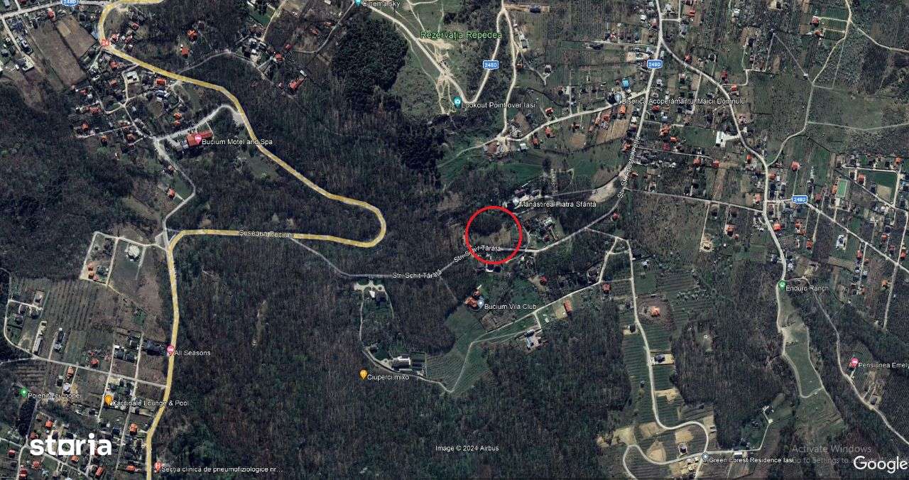 Teren intavilan iasi Bucium 3400 mp mixt padure/liber - Imagine principală: 3/7