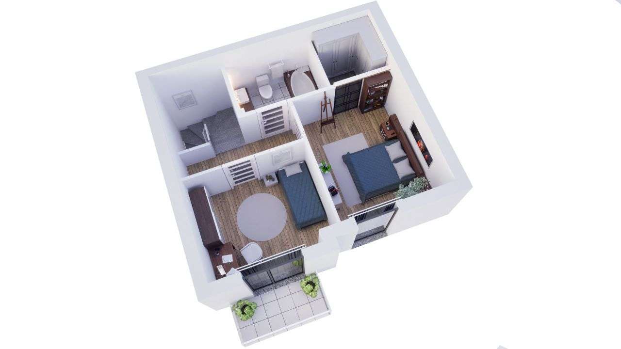 Nova Pomorska | mieszkanie 40A | 63.50 m2 - Pełny obrazek: 2/9