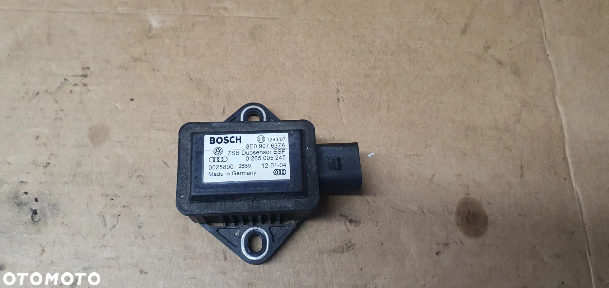 Moduł czujnik sensor ESP Audi A4 B6 8E0907637A - 1