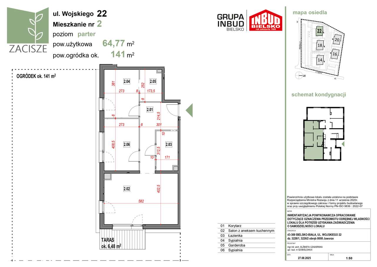 Apartamenty Zacisze | mieszkanie 3-pok. | B1.2 - Pełny obrazek: 2/7