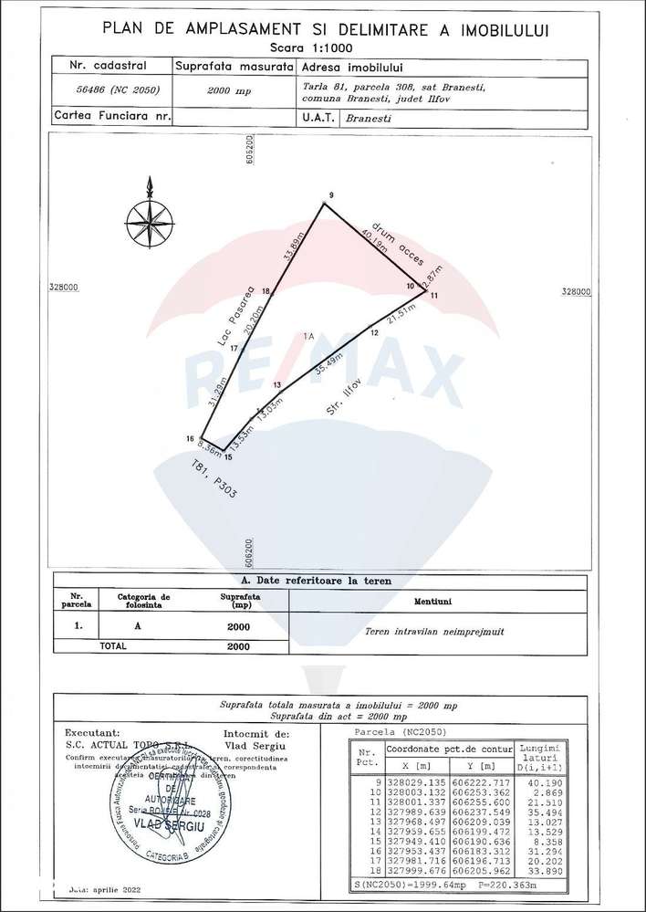 Teren intravilan de vanzare cu deschidere la lac, Branesti-9