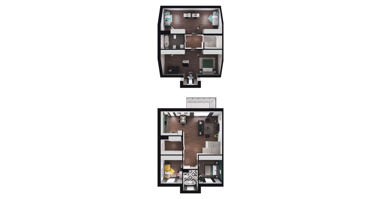 3-pokojowe mieszkanie 68m2 + ogródek Bezpośrednio - Pełny obrazek: 3/7