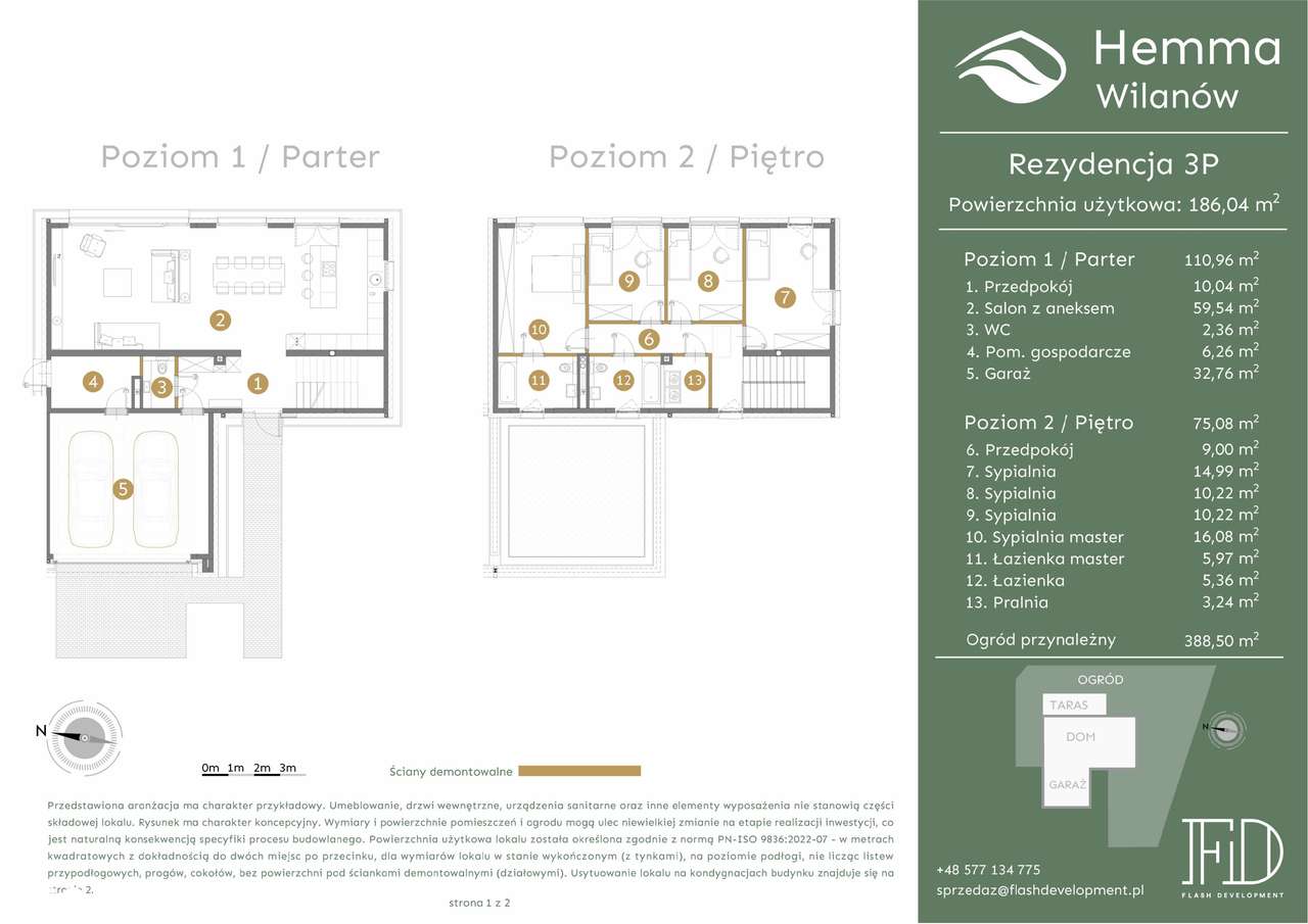 5-pokojowy dom 186m2 + ogródek Bezpośrednio - Pełny obrazek: 2/7