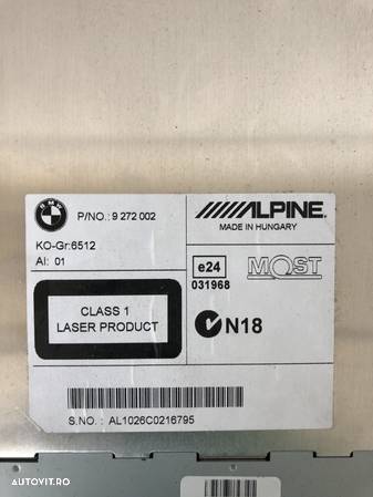 Radio cd alpine BMW 525D F10 M - 2