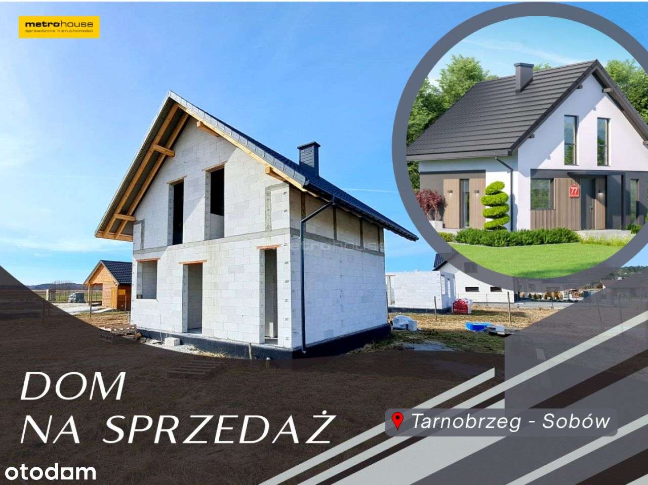 Domy w cichej okolicy na osiedlu Sobów