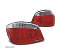 FAROLINS TRASEIROS LED CELIS PARA BMW E60 03-07 VERMELHO BRANCO - 3