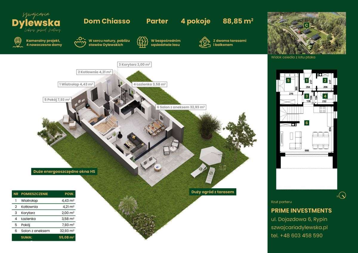 Dom typu stodoła | Fotowoltaika | Pompa ciepła | B-15