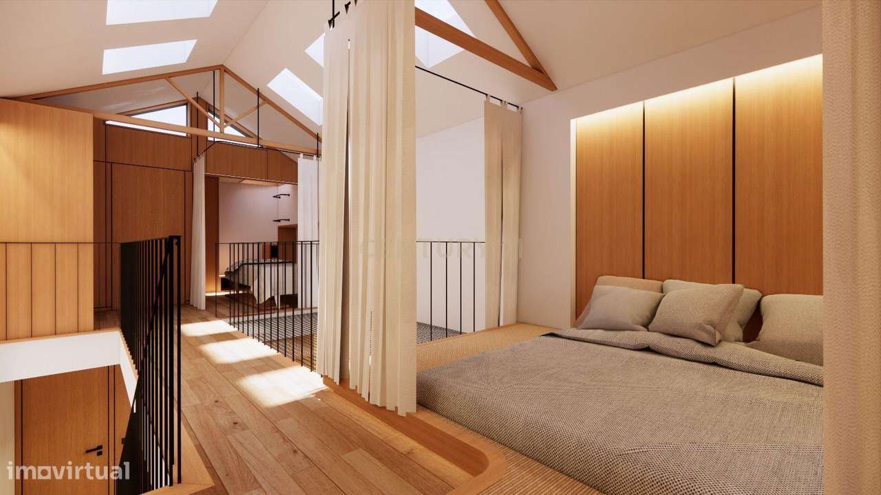 Moradia de Design T1+1 com Fachada em Pedra e Projeto Aprovado – Centr-9