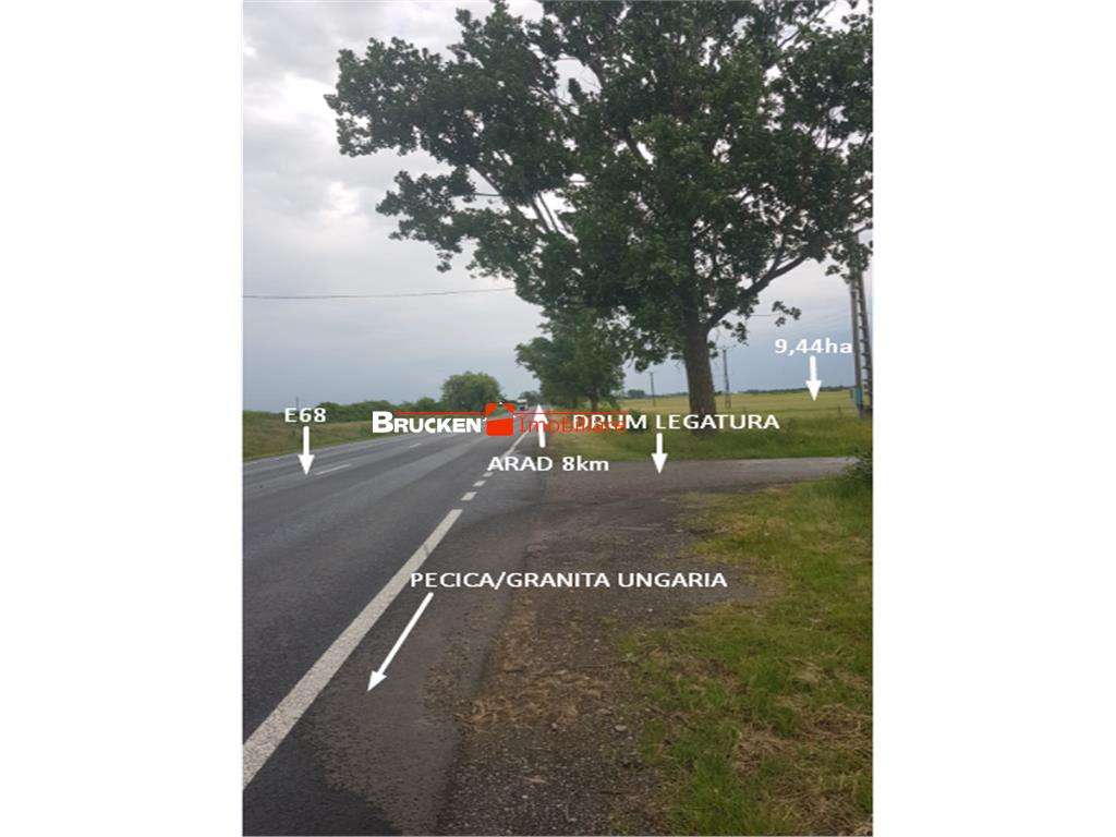 TEREN CU POTENTIAL INDUSTRIAL SERVICII | 9,44 HA | ARAD, PECICA - Imagine principală: 5/8