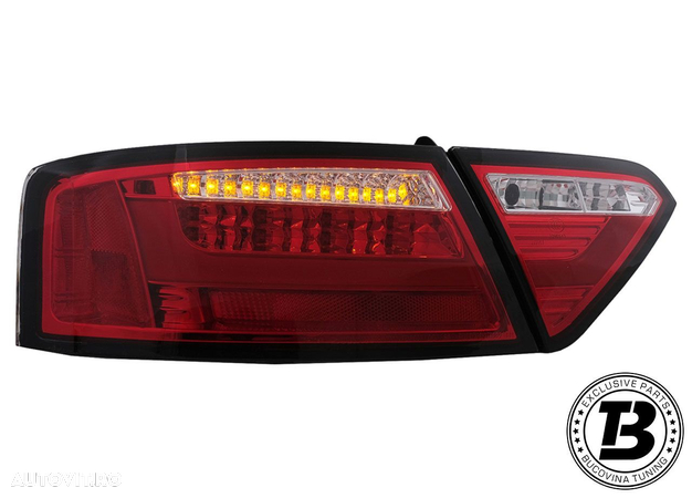 Stopuri LED compatibile cu Audi A5 8T Red Design - 10