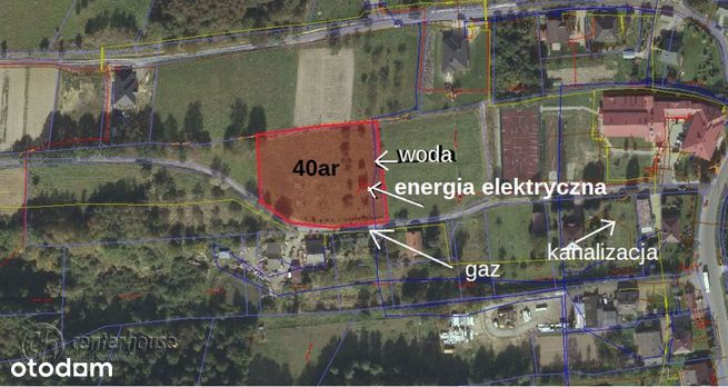 Działka 40ar Hermanowa