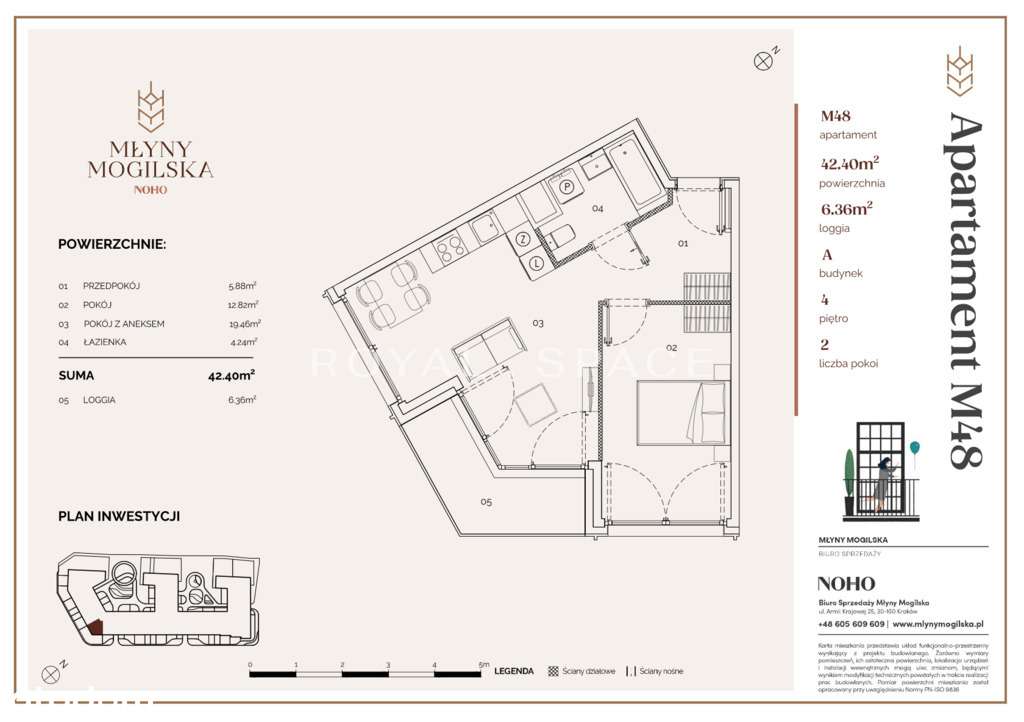 Apartament w inwestycji Młyny Mogilska! - Pełny obrazek: 5/20