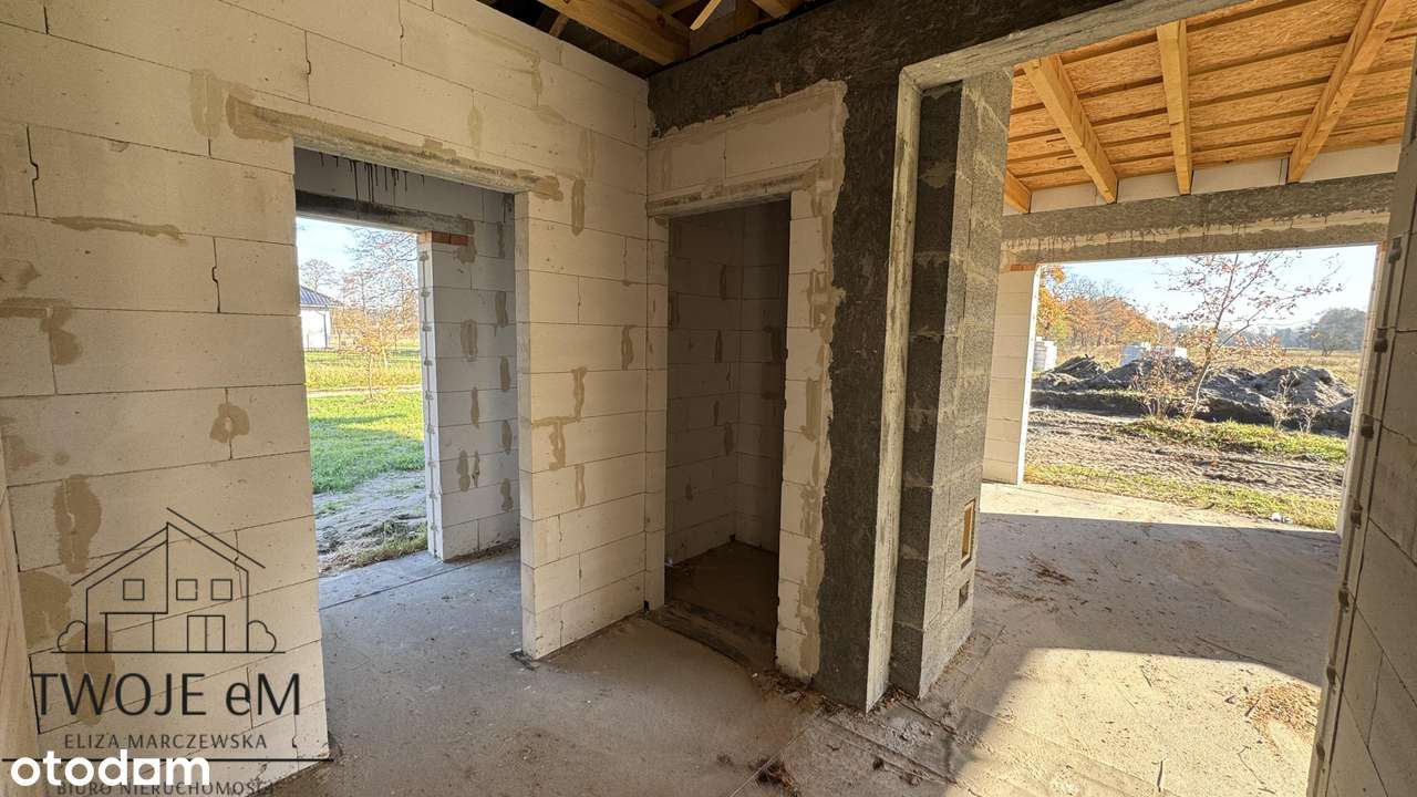 Dom w stanie surowym otwartym-zadaszony-cicha okolica-4