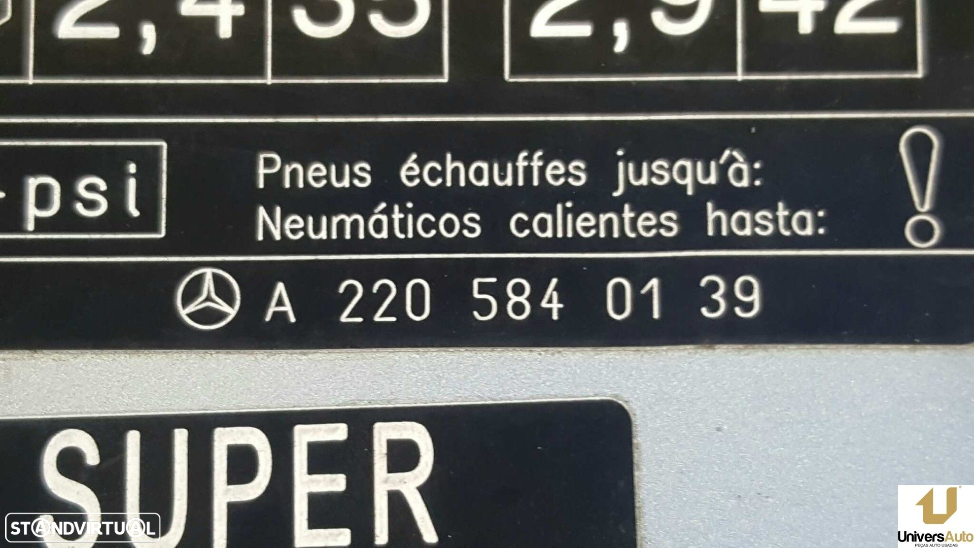 TAMPA DE COMBUSTÍVEL MERCEDES CLASE S (W220) BERLINA 500 (220.075) - 4