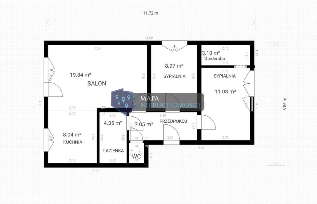 Stylowe 63m2 w Centrum przy parku-16