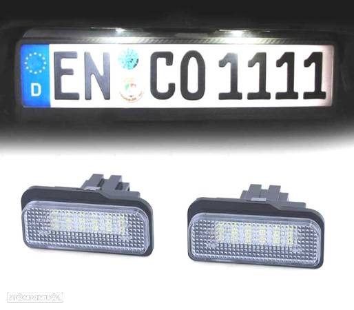 LUZES DE MATRICULA LED PARA MERCEDES CLASSE C W203 W211 - 1