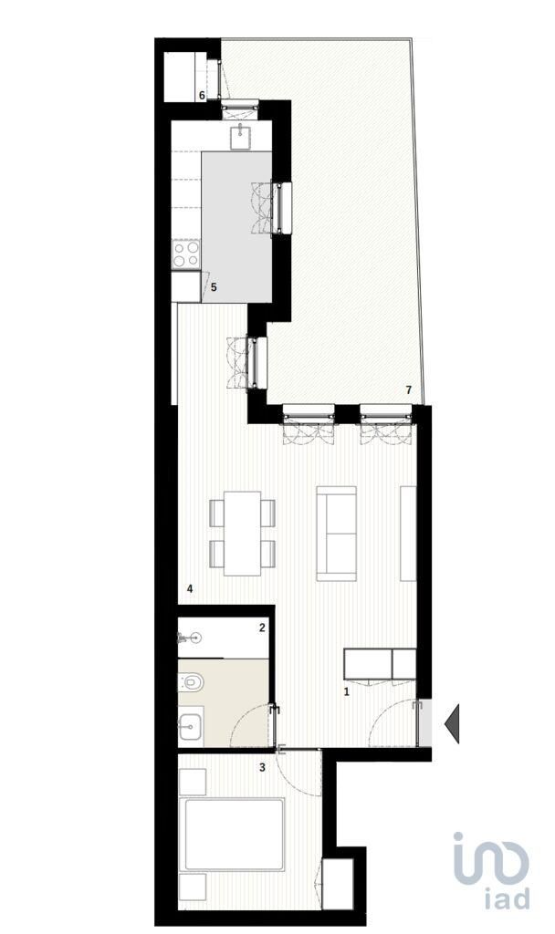 Apartamento T1 em Porto de 63,00 m2