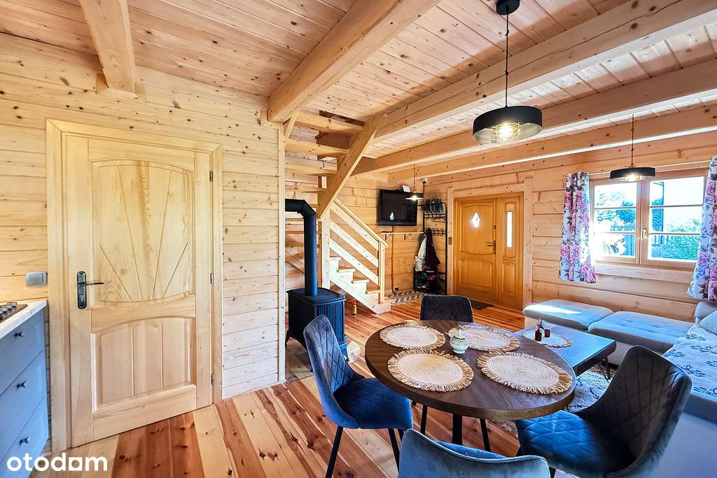 Drewniany dom z bala, Franciszków,  gm.Wolanów - Pełny obrazek: 4/17