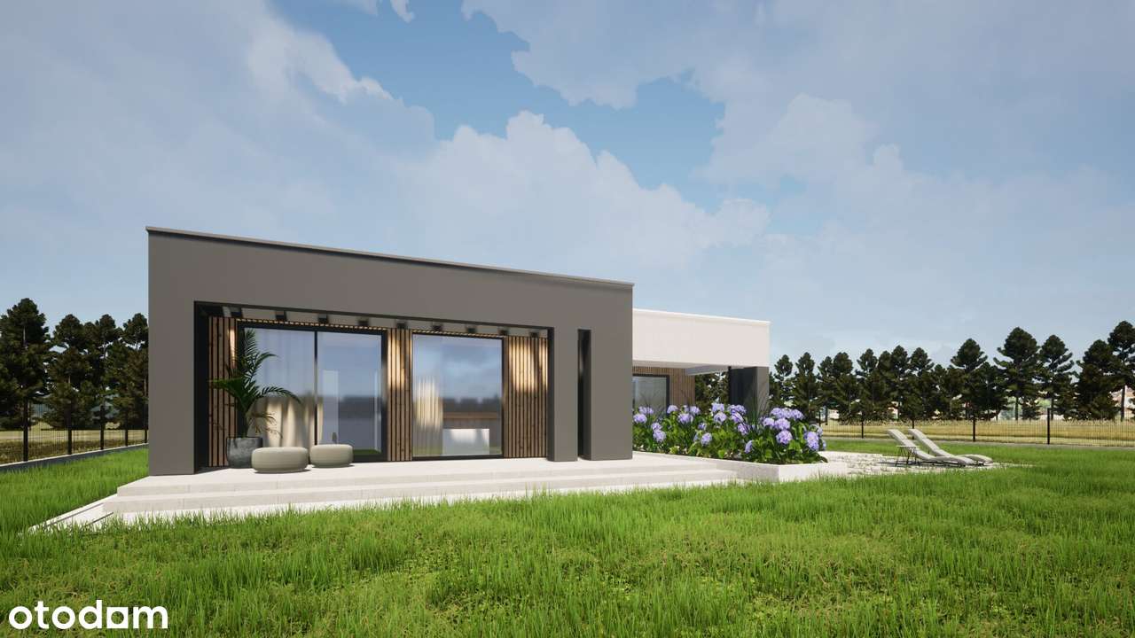 Dom z płaskim dachem, nowoczesny pow. 218/2000 m2 - 4 pok - Pełny obrazek: 4/10