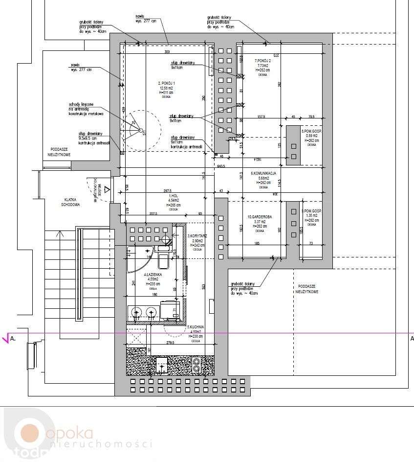 Wysoki loft/2 poziomy/antresola-ciche Cena-10