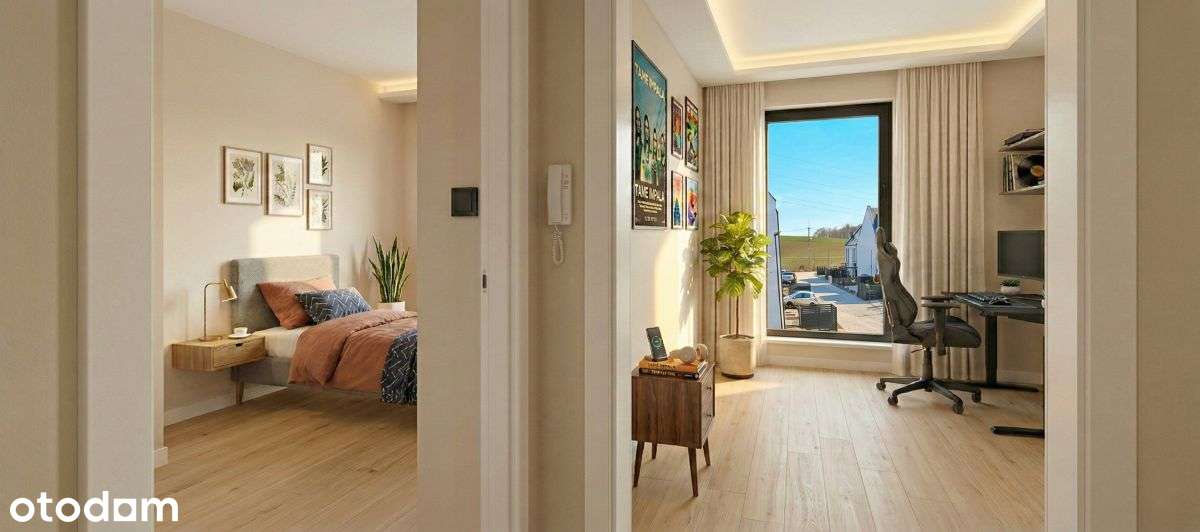 bliźniak 79m² parkingi ogród taras gotowe na V-0