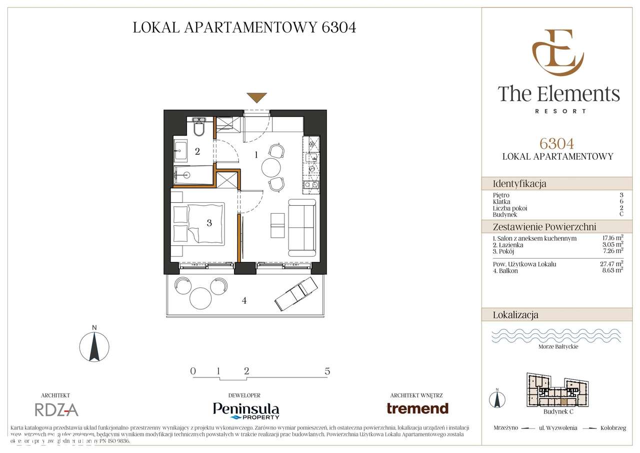 The Elements Resort | apartament 2-pok. | 6304 - Pełny obrazek: 2/7