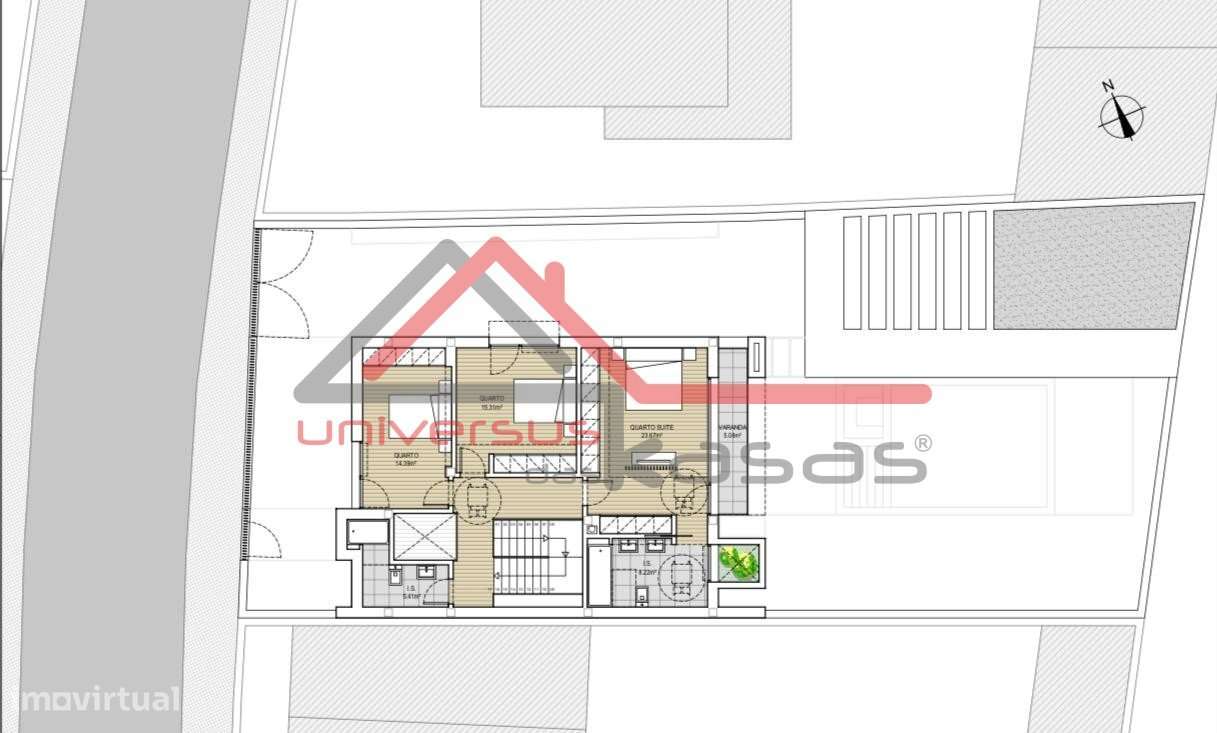 Moradia Nova Geminada V4 com Piscina e Garagem Sarilhos Grandes-10