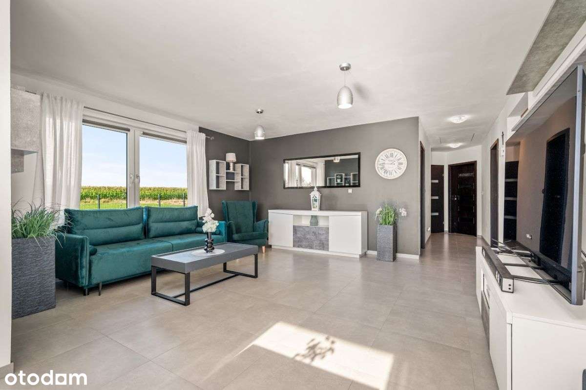 Nowoczesna parterówka otoczona zielenią i spokojem - Pełny obrazek: 5/17