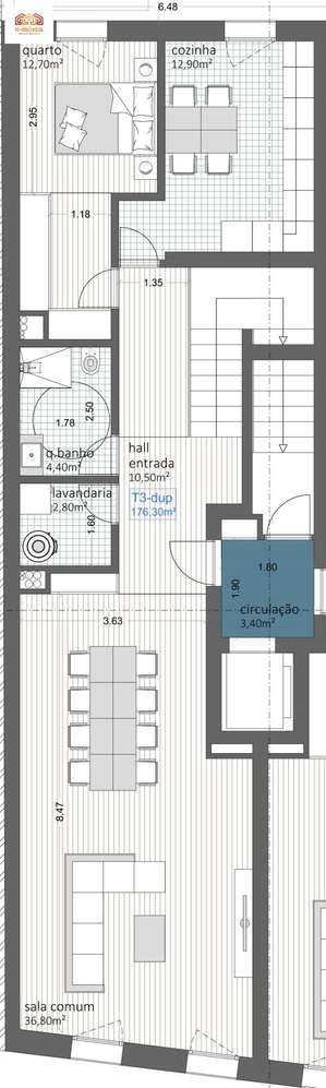 Apartamento T3 Duplex-22
