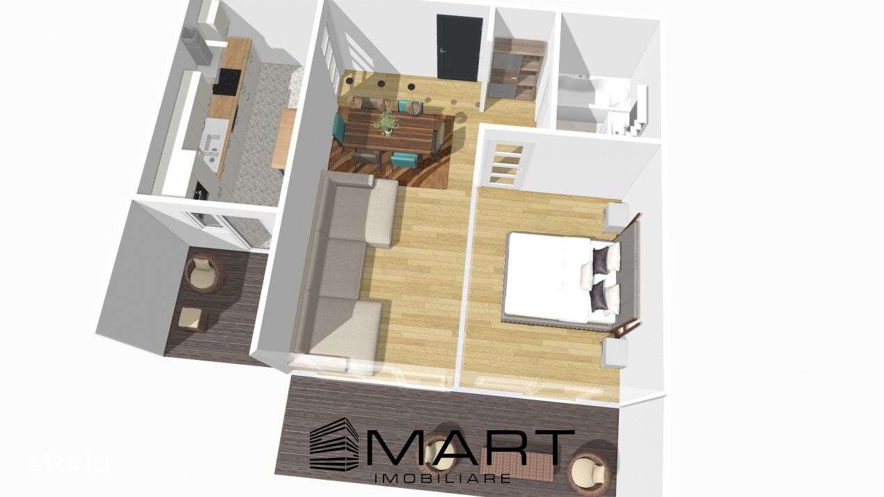 Apartament 2 camere zona Veterani - Imagine principală: 3/8